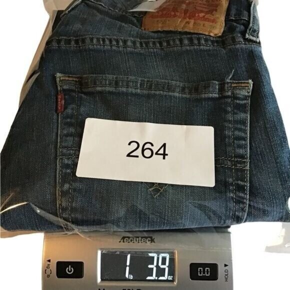 Levis 553 Men Relaxed Fit Straight Leg Jeans Size 30 Western Classic Blue - Picture 10 of 10